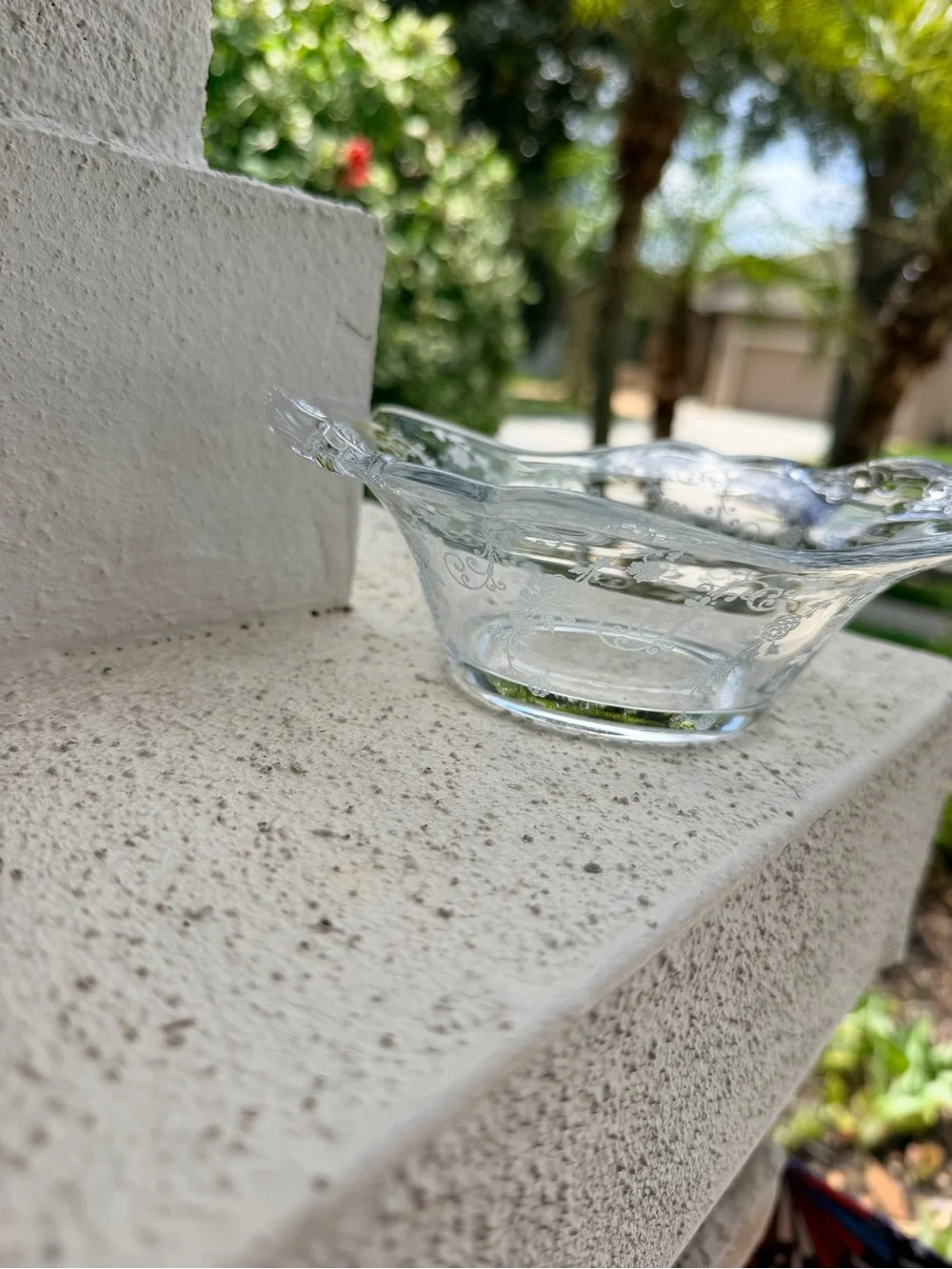 Vintage elegant clear